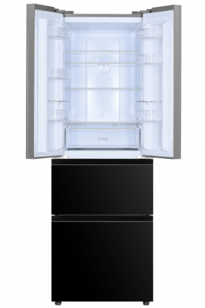 Frigider Side by side Heinner HCFD-H320GBKE++, 320 l, Total No Frost, Super Congelare, Display touch, Clasa E, H 185.5 cm, Sticla neagra [2]