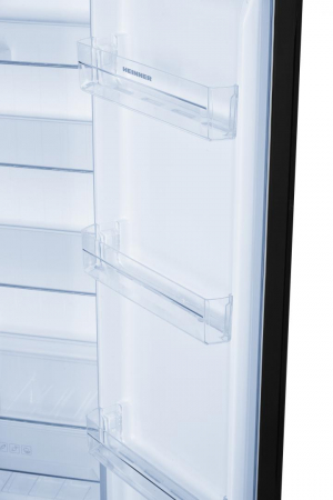 Frigider Side by Side Heinner HSBS-H442NFBKE++, 436 l, No Frost, Display, Functie Smart, Congelare si racire rapida, Clasa E, H 176.5 cm, Negru [2]