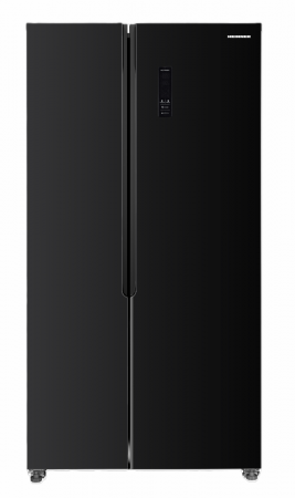 BUCATARIE - Frigider Side By Side Heinner HSBS-HM442NFGBKE++, 442 L, Clasa E, Full No Frost, Inverter, Display LED, 177 cm, Negru