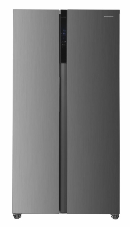 Aparate frigorifice - Frigider Side-By-Side HEINNER HSBS-HM442NFINVXD, 442 l, Clasa D, Display LED, Fucntie SMART, Super racire, Super congelare, H 177 cm Inox