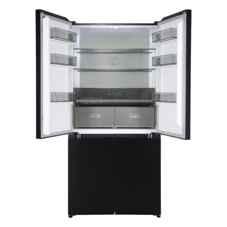 Frigider Side by Side Heinner HSBS-HM505MDSINFDXE++ Inox Antracit, 505L, Inverter, No-Frost, Alarma usa deschisa, Touch, Clasă Energetică E, 4 Uși [2]