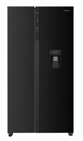 Frigider Side by Side Heinner HSBS-HM529NFBKWDE++, 529L, Full No Frost, Clasa E, Dispenser Apă, Display LED Tactil, Smart, Eco, H177 cm, Negru​ [1]