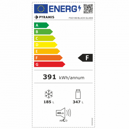 Frigider Side by Side Pyramis FSO189 Black Glass, 532 L, Total No Frost, Display Touch Control, iluminare LED, Clasa F [4]