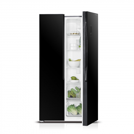 Frigider Side by Side Pyramis FSO189 Black Glass, 532 L, Total No Frost, Display Touch Control, iluminare LED, Clasa F [1]