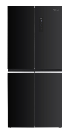 Side-By-Side - Frigider side-by-side Tesla RM4700FHBE, 466L, E,No Frost, Inverter, Zona convertibila,Sticla negru