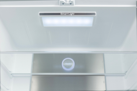 Frigider side-by-side Tesla RM5600FSNWE, 567 l, Total No Frost, Clasa E, Compresor Inverter, Metal cooling, LED touch screen, H 183 cm, Sticla Alba [4]