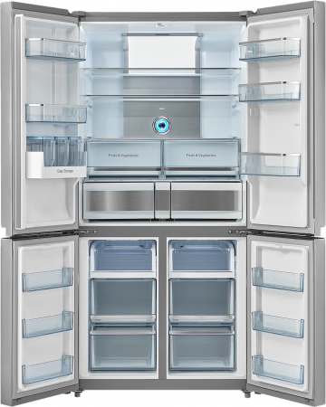 Frigider side-by-side Tesla RM6400FMX1, 622 l, Total No Frost, LED touch screen, Clasa E, H 193.5 cm, Inox [2]