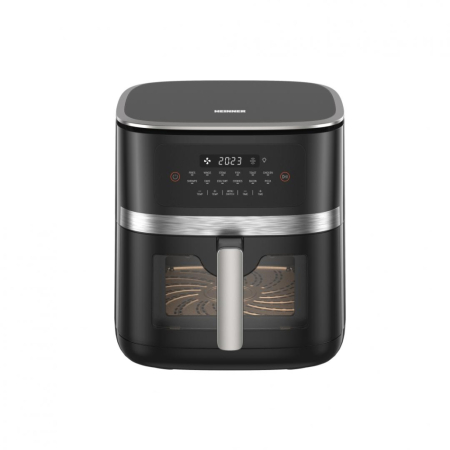 Friteuză cu Aer Cald Heinner EffectHeat Fusion HAF-C7DH20BK, 2000 W, Capacitate 7 L, Încălzire Dublă Sus-Jos, 12 Programe Presetate, Control Digital, Temperatură 80-200°C, Timer 60 Minute, Oprire Auto [1]