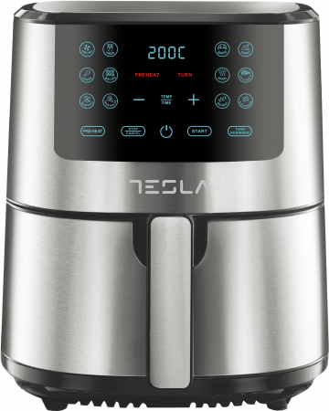 Produse HORECA - Friteuza aer cald Tesla AF501BX , 5 L, 1300W, Panou digital, 12 programe, Inox
