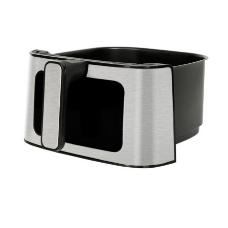 Friteuza cu aer cald Samus AF5-S1400DW, 5 litri, 7 programe, timer, tehnologie Fry Force 360 grade, control touch,  Inox/Negru [1]