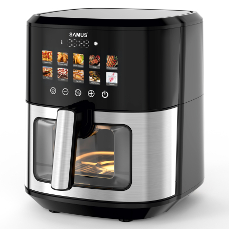 Friteuza cu aer cald Samus AF6.5H-S1701DW, 6.5 l, 1700 W, Control digital tactil, Timer 0-60 min [4]
