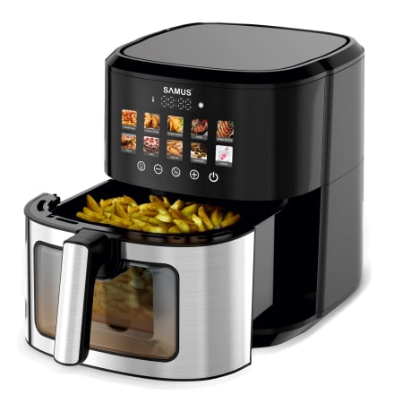 Friteuza cu aer cald Samus AF6.5H-S1701DW, 6.5 l, 1700 W, Control digital tactil, Timer 0-60 min [2]
