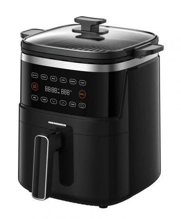 Friteuze - Friteuză cu aer cald și grill HEINNER VastCook HAFG-B5BK2600, 5L, 1400W/1200W, gătire sănătoasă