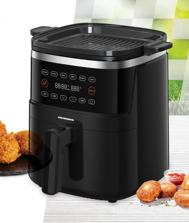 Friteuză cu aer cald și grill HEINNER VastCook HAFG-B5BK2600, 5L, 1400W/1200W, gătire sănătoasă [5]