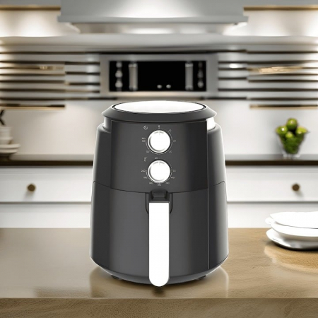 Friteuza cu aer cald Vivax DFA-515MB, 1500W, 5L, tehnologie ciclon, temperatura reglabila pana la 200°C, cronometru 60 minute cu oprire automata, negru [4]