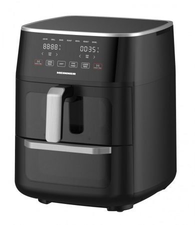 Friteuză dublă cu aer cald HEINNER OvenFry Cook HAFO-M11BK1700, 6L+5L, 1550-1850W, eficiență și versatilitate în gătit [1]