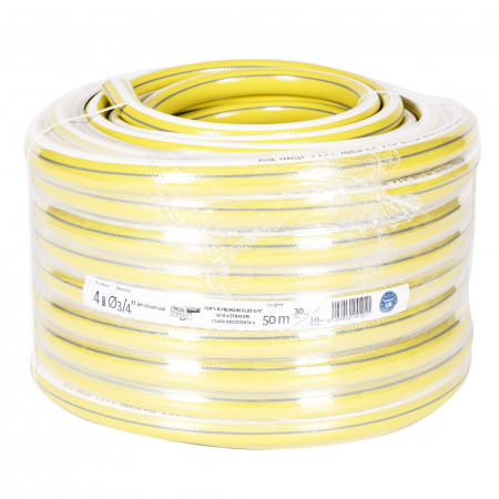 Furtune cauciucate - Furtun cu insertie 4 straturi, diametru 3/4'', presiune 30 bari,  pentru apa, lungime 50 M, Micul Fermier