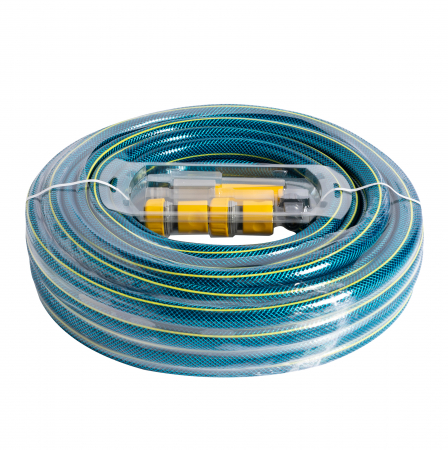 Furtun de gradina BLUEBOS PLUS, 3/4 (19 mm), 20 m, duze pentru conectare, Micul Fermier GF-2123 [2]