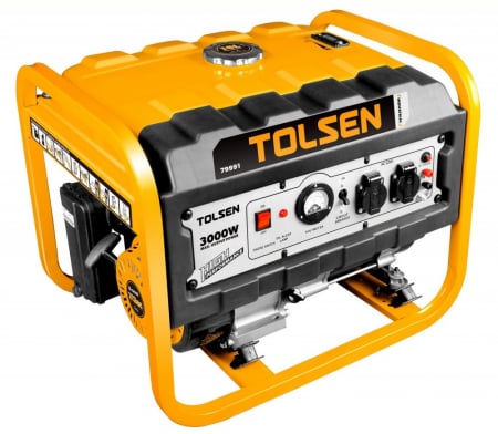 Generatoare - Generator de curent pe benzină, 3000w, autonomie de 10 ore, tolsen 79991