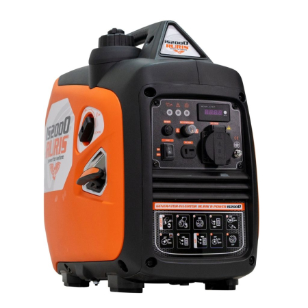 Generator curent inverter ModelR-Power IS2000, 2000W, benzină, 230V + 12V, portabil, consum redus, autonomie mare, regulator automat tensiune [2]