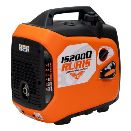 BRICOLAJ - Generator curent inverter ModelR-Power IS2000, 2000W, benzină, 230V + 12V, portabil, consum redus, autonomie mare, regulator automat tensiune
