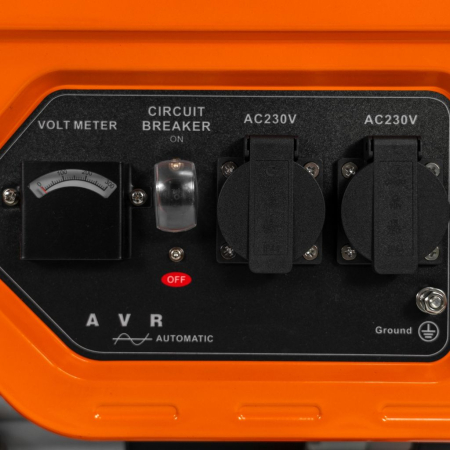 Generator curent ModelR-Power GE 2800RC, 2800W, AVR, pornire electrică + telecomandă, benzină, 230V, motor 4 timpi, cupru, 2 prize, ideal uz casnic și șantier [7]