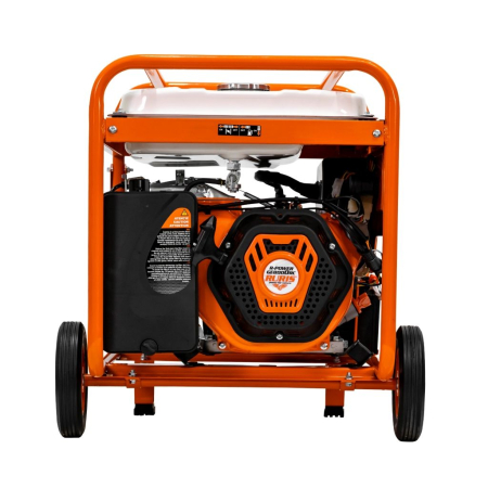 Generator curent ModelR-Power GE 8000RC, 7500W, pornire electrică cu telecomandă, benzină, 230V + 12V, motor 4 timpi 445cc, cupru, roți transport, cadru industrial, pentru uz casnic și profesional [2]