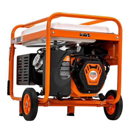 Generator curent ModelR-Power GE 8000RC, 7500W, pornire electrică cu telecomandă, benzină, 230V + 12V, motor 4 timpi 445cc, cupru, roți transport, cadru industrial, pentru uz casnic și profesional [1]