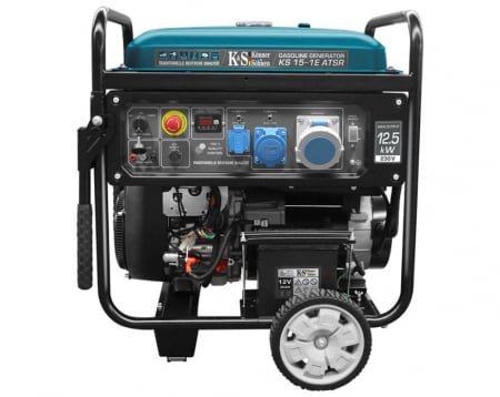Generatoare - Generator de curent 12.5 kW benzina PRO - Konner & Sohnen - KS-15-1E-ATSR 