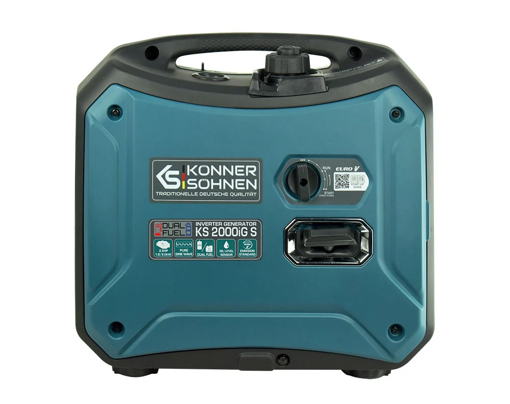 Generator de curent 2 Kw, Inverter, insonorizat, Hibrid ( GPL + Benzina) KONNER & SOHNEN - KS-2000IG-S, putere motor 2.5 cp / 79.7 cmc [1]