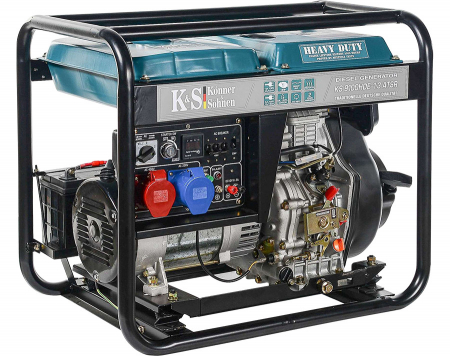 Generator de curent 7.5 kW diesel - Heavy Duty - Konner & Sohnen - KS-9100DE-1/3-HD-ATSR [2]