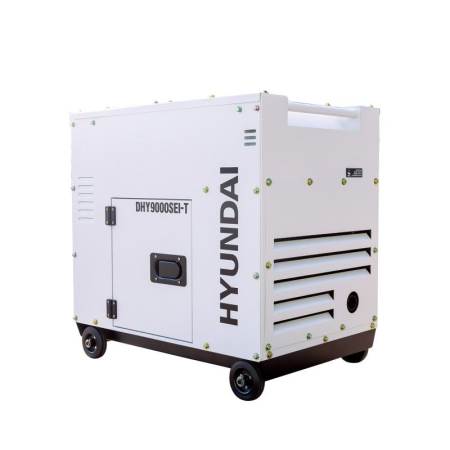 Generator de curent inverter monofazat cu motor diesel Hyundai DHY-9000SEi-T, putere 6.5 KW, motor 12 CP [1]