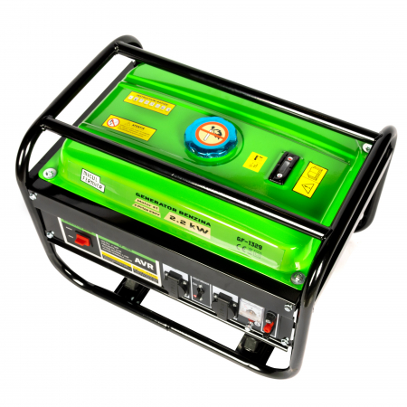 Generator de curent Micul Fermier GF-1329, 2200W, stabilizator tensiune AVR, monofazat, benzina, alerta nivel ulei, protectie suprasarcina, autonomie 6 ore, 2 ulei motor 0.6L [15]