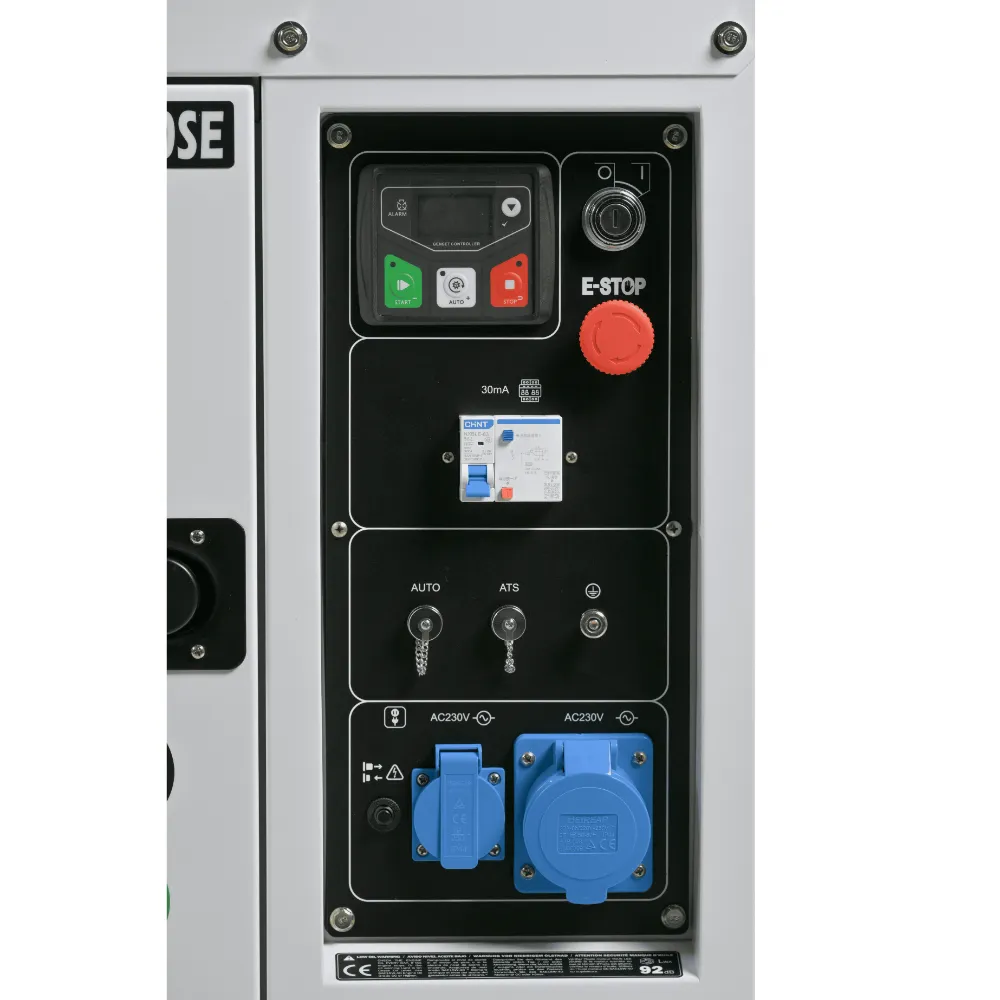 Generator de curent monofazat cu motor diesel Hyundai DHY-10000SE, 8.5 KW, putere motor 14.4 CP [4]
