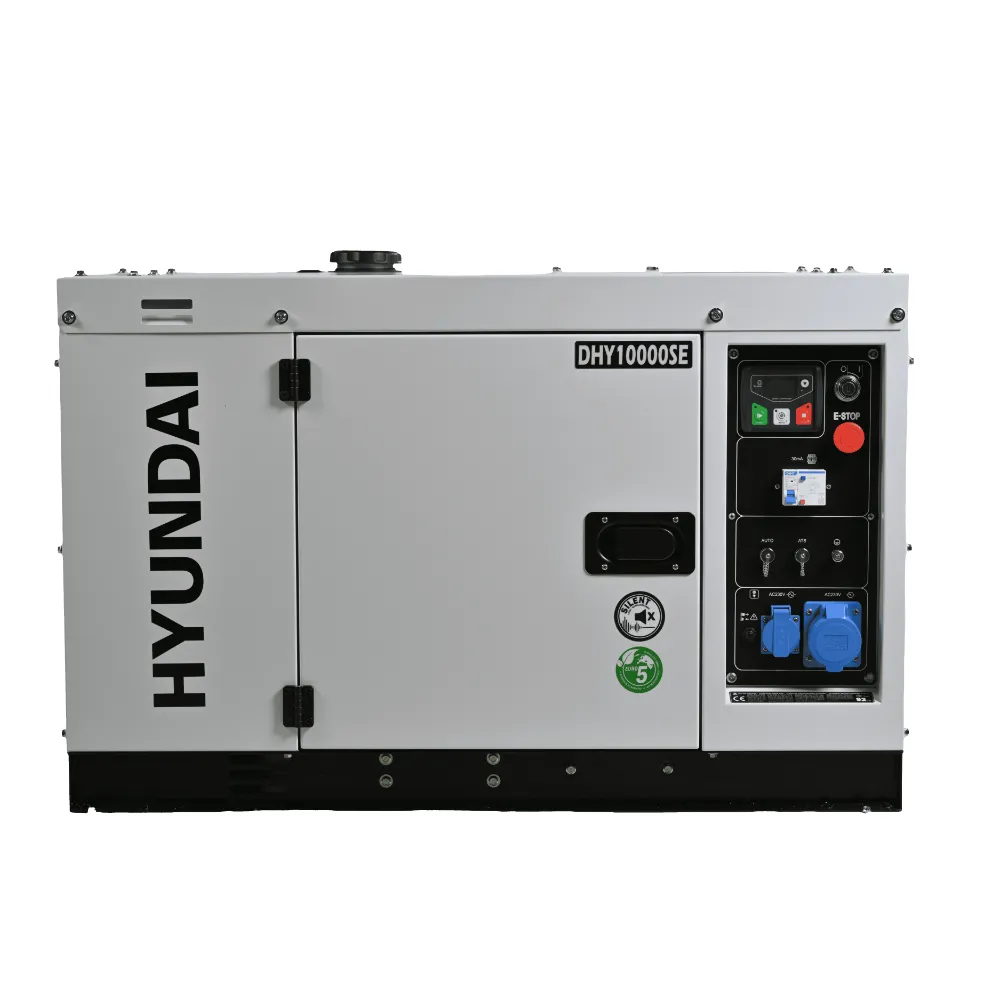 Generator de curent monofazat cu motor diesel Hyundai DHY-10000SE, 8.5 KW, putere motor 14.4 CP [1]