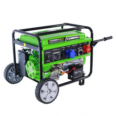 BRICOLAJ - Generator de curent pe benzina Greenfield G-EC11000PEW3-C, portabil, 400/230V, 9.2 kVA, pornire electrica