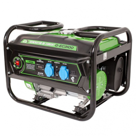 BRICOLAJ - Generator de curent pe benzina Greenfield G-EC3100, portabil, monofazat, putere 2.3 kVA