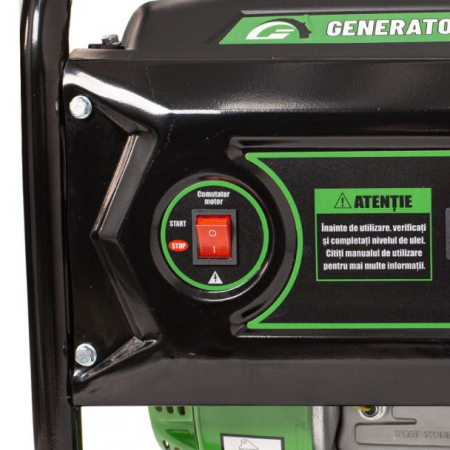 Generator de curent pe benzina Greenfield G-EC3100P, portabil, monofazat, 2.3 kVA, bobinaj alternator cupru [8]