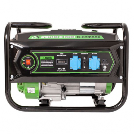 Generator de curent pe benzina Greenfield G-EC3100P, portabil, monofazat, 2.3 kVA, bobinaj alternator cupru [1]