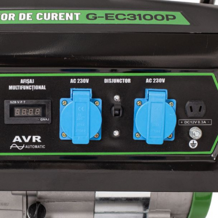 Generator de curent pe benzina Greenfield G-EC3100P, portabil, monofazat, 2.3 kVA, bobinaj alternator cupru [7]