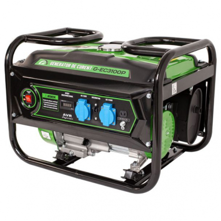 BRICOLAJ - Generator de curent pe benzina Greenfield G-EC3100P, portabil, monofazat, 2.3 kVA, bobinaj alternator cupru