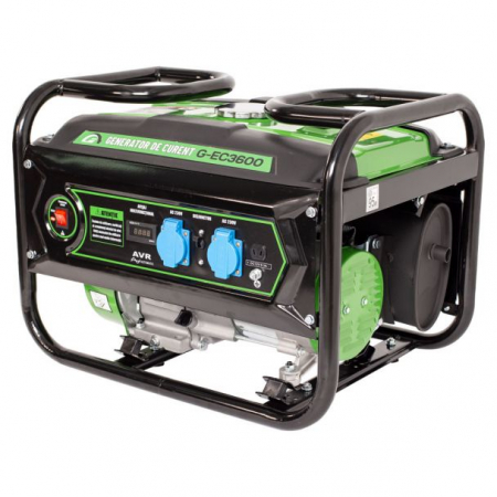 BRICOLAJ - Generator de curent pe benzina Greenfield G-EC3600, portabil, monofazat, putere maxima 2.4 kVA
