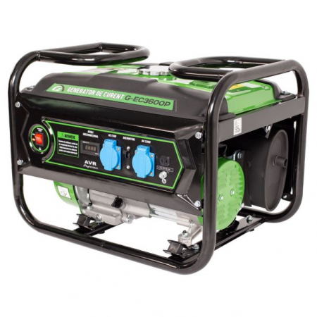 BRICOLAJ - Generator de curent pe benzina Greenfield G-EC3600P, portabil, monofazat, putere 2.4 kVA, bobinaj alternator cupru