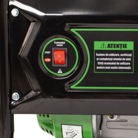 Generator de curent pe benzina Greenfield G-EC4100P, portabil, monofazat, 3 kVA, bobinaj alternator cupru [8]