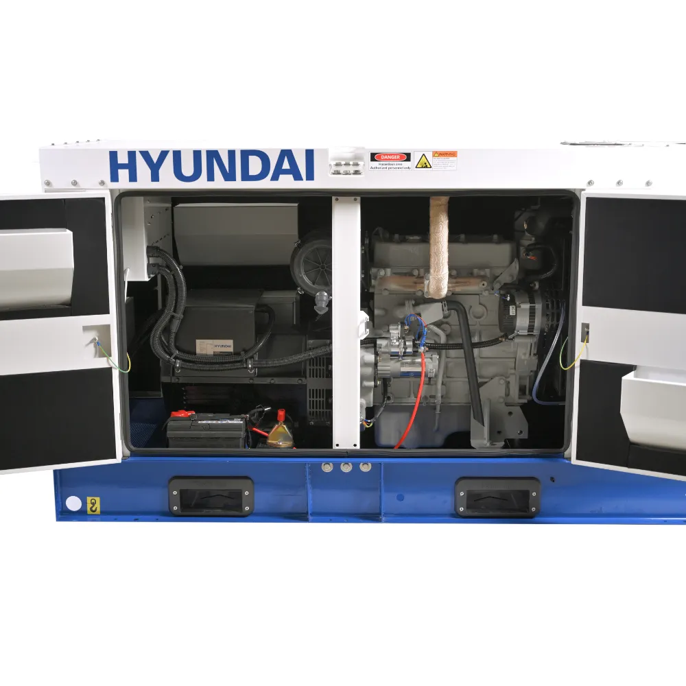 Generator Diesel Trifazat Hyundai DHY80L, 64 kW / 80 kVA Nominal, 70 kW / 88 kVA Maxim, 400/230 V, Motor YTO Turbo Intercooler, AVR, Pornire Electrică, Insonorizat [4]