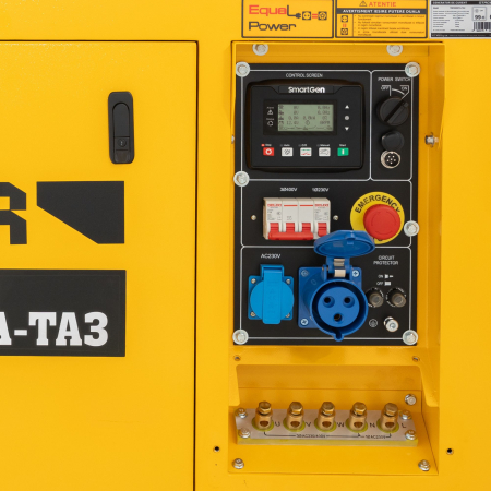 Generator de curent trifazat cu motor diesel insonorizat Stager YDE15000TA-TA3, 11.5 kW, DualPower 230-400V, diesel, pornire electrica, tensiune 380 / 220 V [10]