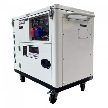 Generator Insonorizat Diesel, Ponto PT12000DET-S, 8 kW, Monofazat, Motor 12 CP, Pornire Electrică, AVR [1]