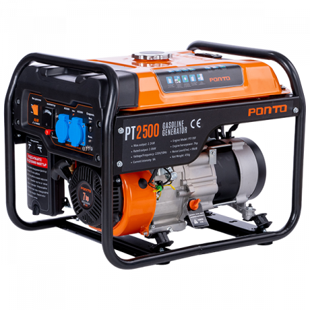 BRICOLAJ - Generator pe benzina Ponto 2500N, putere 2.2 kw, putere motor 7 cp, 9a, 208 cm³
