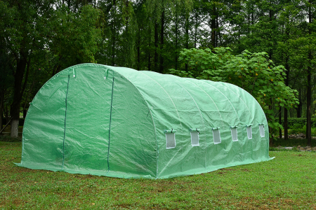 Sere si solarii - Solar legume 6 x 3 x 2 m, Micul Fermier, cu deschideri laterale, polietilena 140g/mp UV4, GF-2045