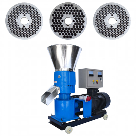 ZOOTEHNIE - Granulator furaje KL-250 cu 3 matrite si motor 11 kw/1500RPM/capacitate 400kg/h